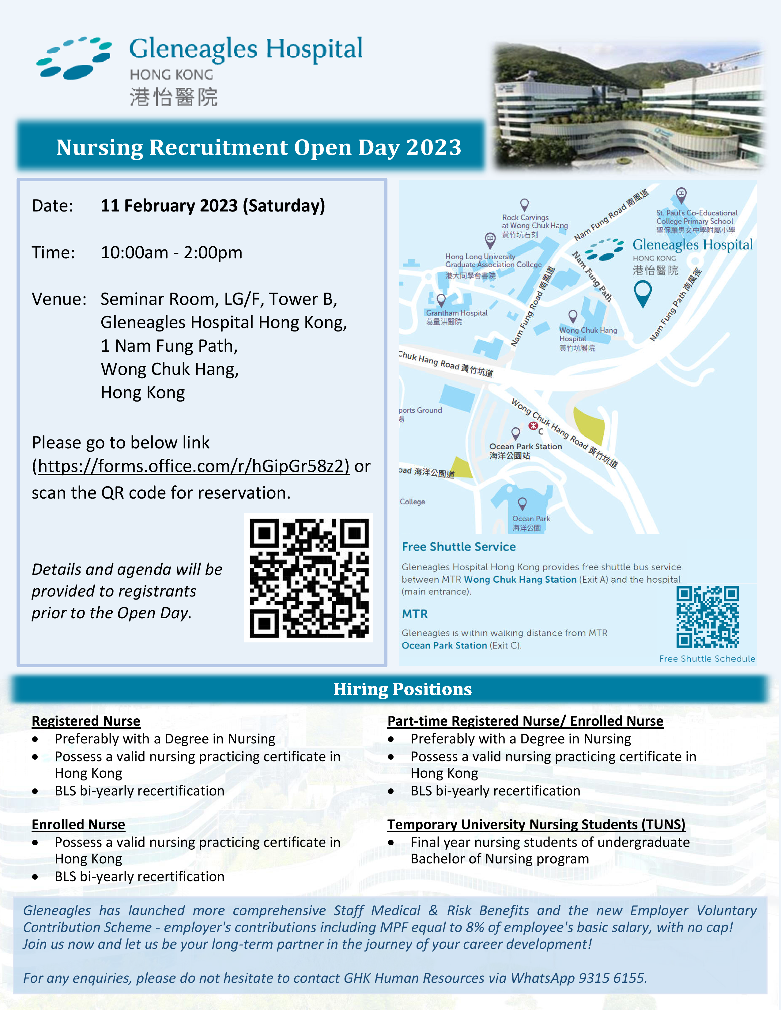 Nursing Recruitment Open Day 2023 Poster V2 Edited2 For Image Es